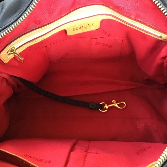 MZ Wallace Black Gramercy Satchel Crossbody Handbag - Picture 9 of 12